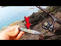 Pollock fishing off the rocks with casting jigs savage gear seeker isp