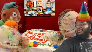 SML Movie: The Cake Problem! (REACTION) #sml #jeffy #reaction 😂🎂
