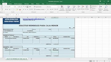 Diligenciamiento de Reembolso de caja menor