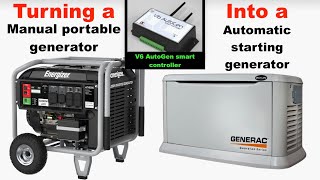 Turning standard portable generator into an automatic generator