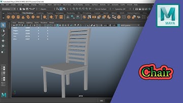 How to Modeling Chair in Maya 2018