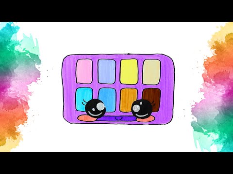 Paleta de artistas Kawaii para colorir by PoccnnIndustriesPT on