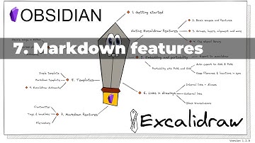 Obsidian-Excalidraw 1.2.0 Walkthrough Part 7/10: Markdown Features