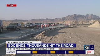 Traffic Delays On I-15 Southbound As Edc Ends