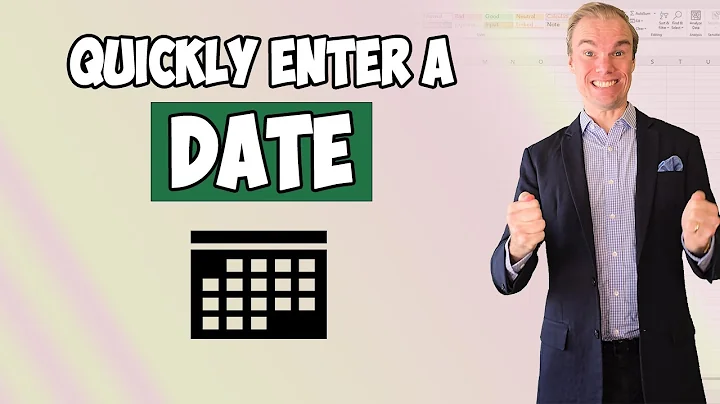 Excel  - Quickly Enter a Date with Date-picker
