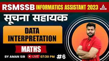 Data Interpretation ( Informatics Assistant) for Suchna Sahayak Maths Classes by Aman Sir #6