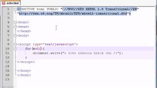 Beginner JavaScript Tutorial 19 for Loop