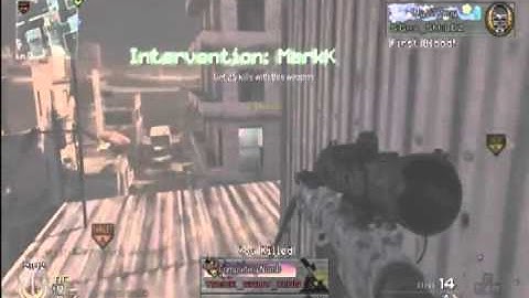 3 Man Intervention Kill Feed MW2 SnD