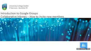 Introduction to Google Groups Collaborative Inbox - How to invite new members