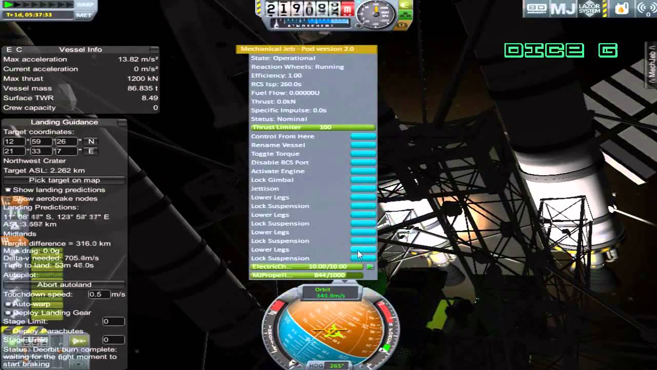 FIRST MOON ROVER LANDING [KSP] - YouTube
