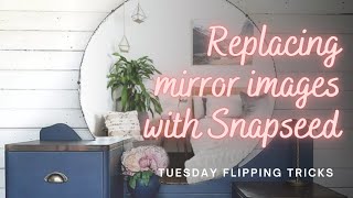 How to replace mirror images using Snapseed - Tuesday Flipping Tricks screenshot 5