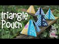 Triangle Pouch - (with no exposed seams)