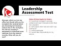 Leadership assessment test