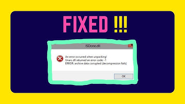How to fix ISDONE.DLL and UNARC DLL errors [English]