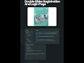 Double Slider Registration & Login Page #coding #frontendcourse #python