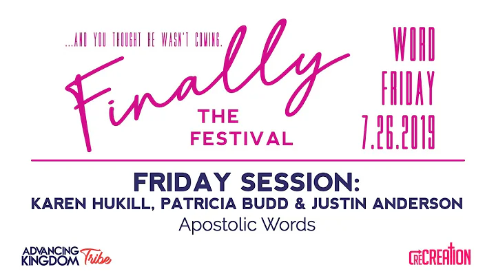 July 26th, 2019 Finally Festival: Karen Hukill, Pa...