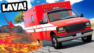 LAVA FLOOD ESCAPE But It RISES FASTER Every Round in BeamNG Drive Mods!