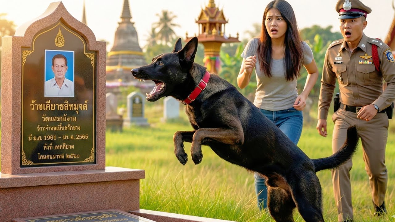 สุนัขดำเห่าคลั่งใส่หลุมศพพ่อสามี ลูกสะใภ้ขุดดู ความจริงช็อกทั้งประเทศ