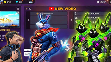 RAISTAR vs 3 Arrogant GREEN BUNNY 🤬!!RAISTAR breaks the pride in 1v3 CUSTOM MATCH 💀 -- GARENA FRE...