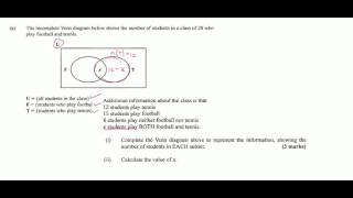 CSEC Maths - January 2017 Question 3 (a)