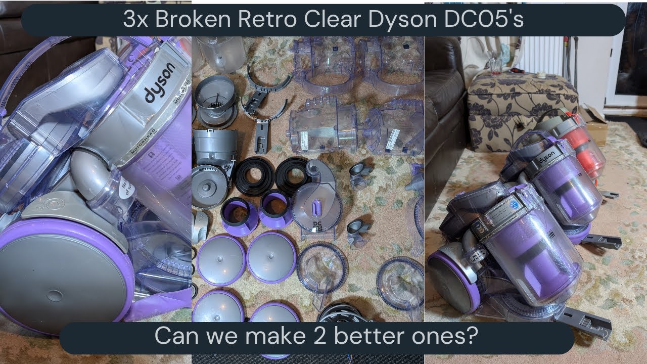Dyson DC05 Motorhead (and a red one!) - Restoration & Bodging!