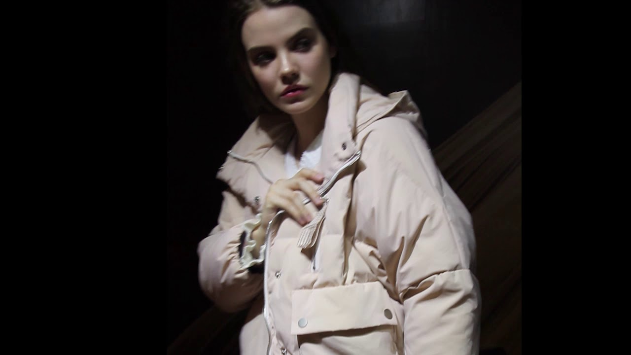 Large foreign trade clothing factory Loose solid color short hooded coat