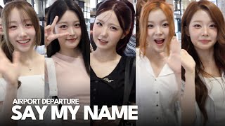 세이마이네임, 김포공항 출국 | SAY MY NAME Airport Departure