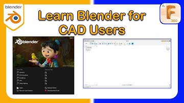 Learn Blender for a CAD User - Part 1 - Simple Example in Fusion and Blender 3.0 #Fusion360 #Blender