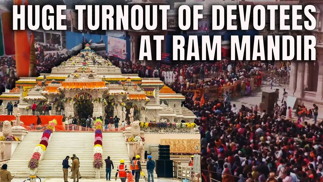 Ram Mandir | Heavy Rush At Ayodhya's Ram Temple As Devotees Visit From ...