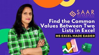 Find the Common Values between two lists in Excel using FILTER Function in Excel 365/Excel 2021