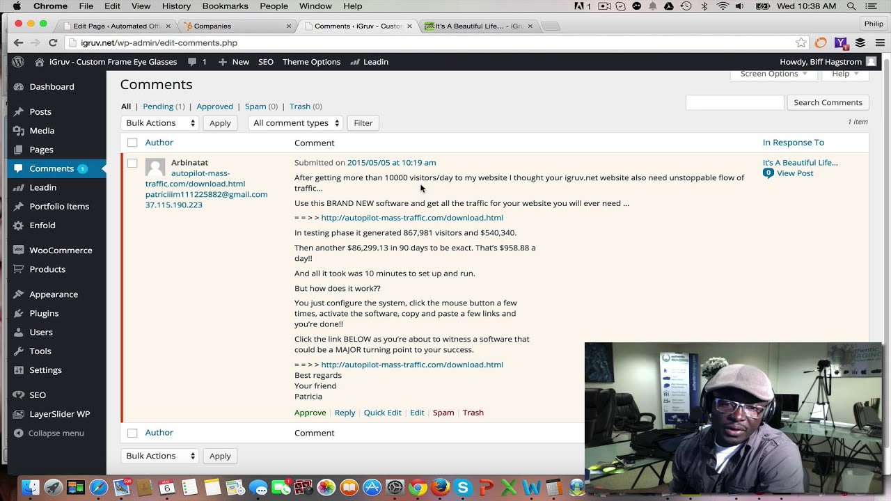 How to respond to comments on your WordPress Blog - YouTube
