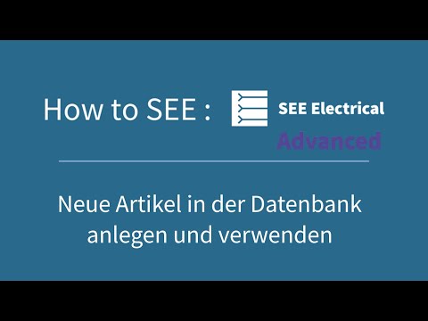 How to SEE: Neue Artikel in der Datenbank anlegen und verwenden