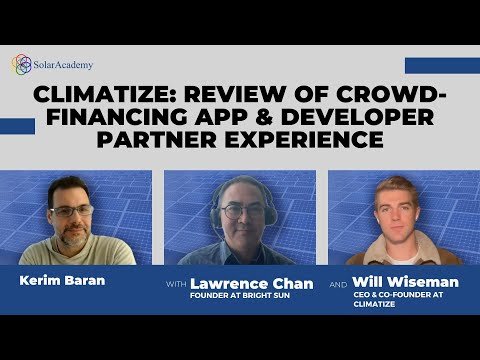 Climatize: Review of Crowd-financing App & Developer Partner Experience