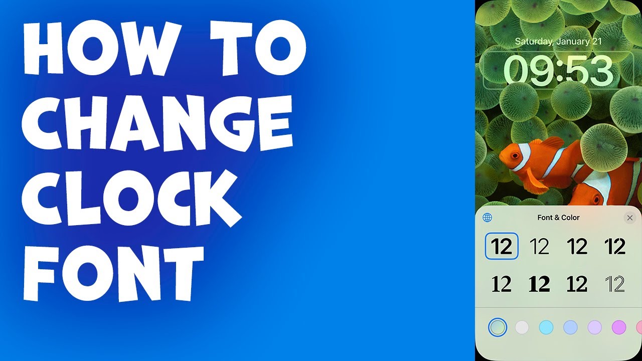 How To Change Clock Font On Any IPhone YouTube