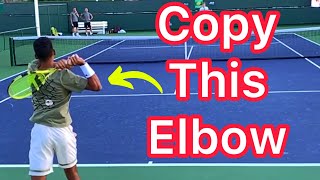 This Elbow Position Improves Your Backhand (Pro Tennis Technique)