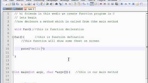 cygwin gcc C function tutorial