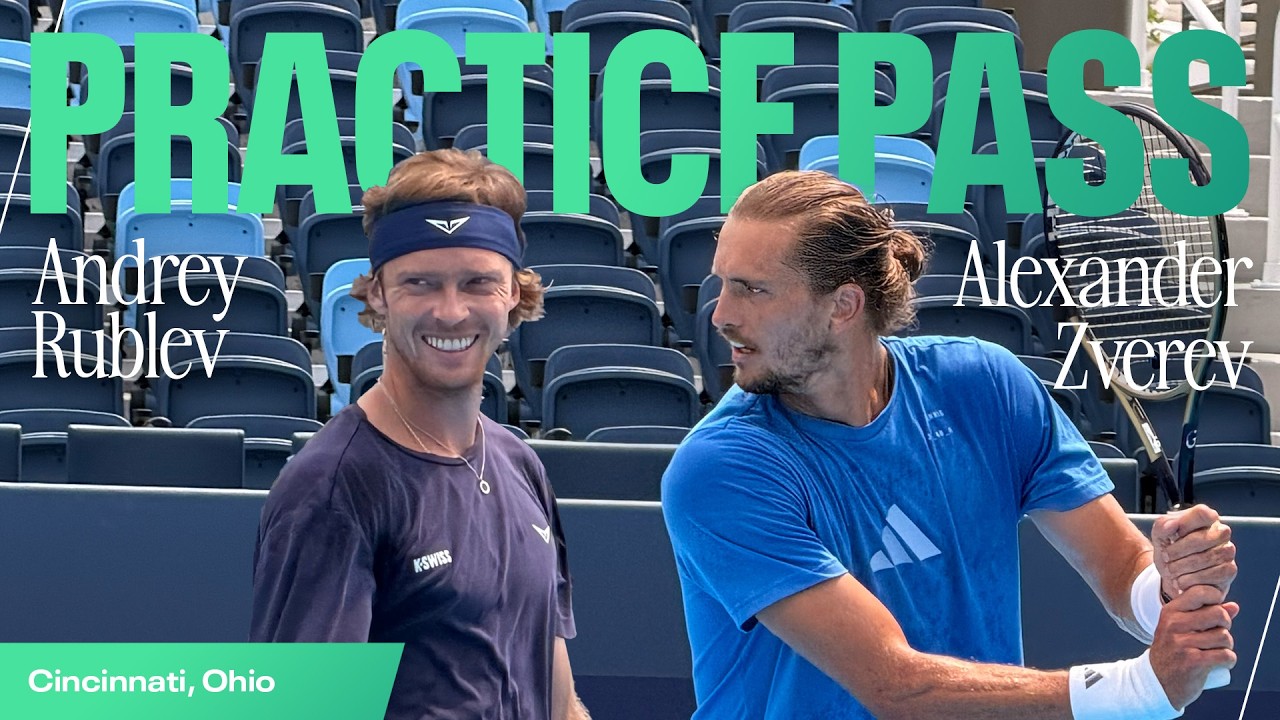 Alexander Zverev & Andrey Rublev Full Practice in Cincinnati