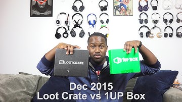 Loot Crate vs 1UP Box  Unboxing [Dec 2015]