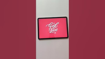 How to 3d lettering in Procreate using 3d brush #art #lettering #handlettering #calligraphy