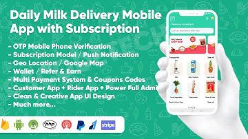On Demand Milk Delivery Mobile App Development | Milk Delivery App | Subscription Model | CSCODETECH