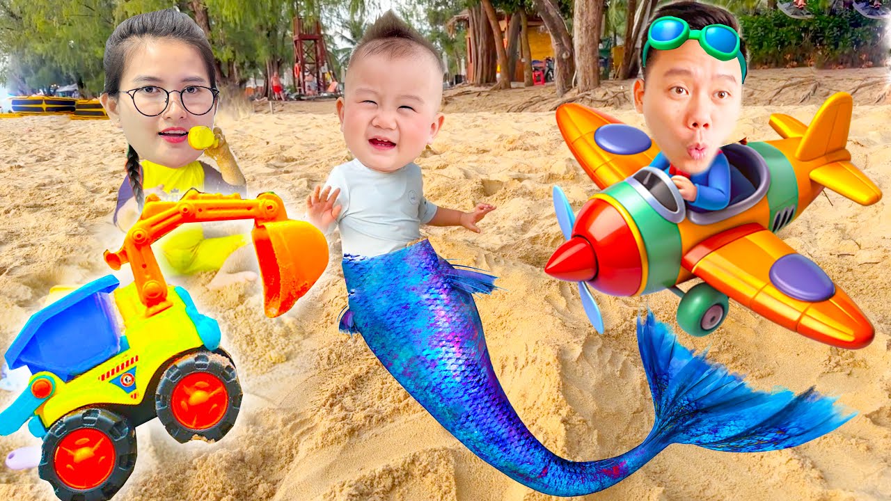 Changcady tạo bất ngờ, đưa em Táo đi máy bay và chuyến đi biển đầy thú vị