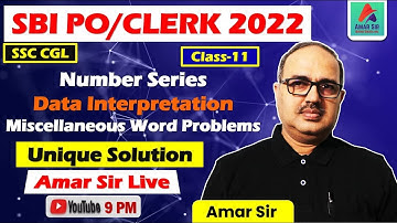 SBI PO/Clerk 2022 | Important Arithmetic Questions | By Amar Sir