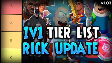 TOP PLAYER RANKS MULTIVERSUS 1V1 TIER LIST (RICK UPDATE v1.03)