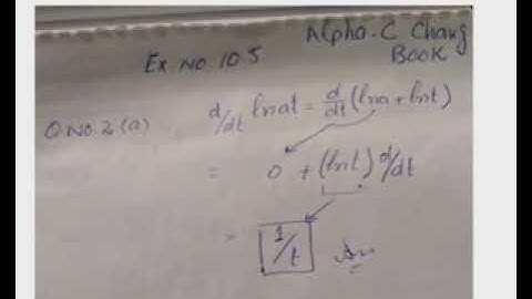 Exercise 10.5 Alpha C. Chang Derivatives....