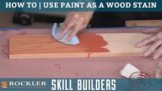 How to Stain Wood with Paint  Staining Wood Using Craft Paint