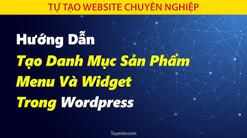 [Bài 3] Hướng Dẫn Tạo Danh Mục Sản Phẩm Tạo Menu Và Widget Trong Wordpress