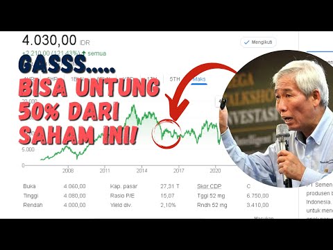 Jika Per4ng Belum Pecah, Bisa Untung 50% dari Saham SMGR ini.... Cek...!
