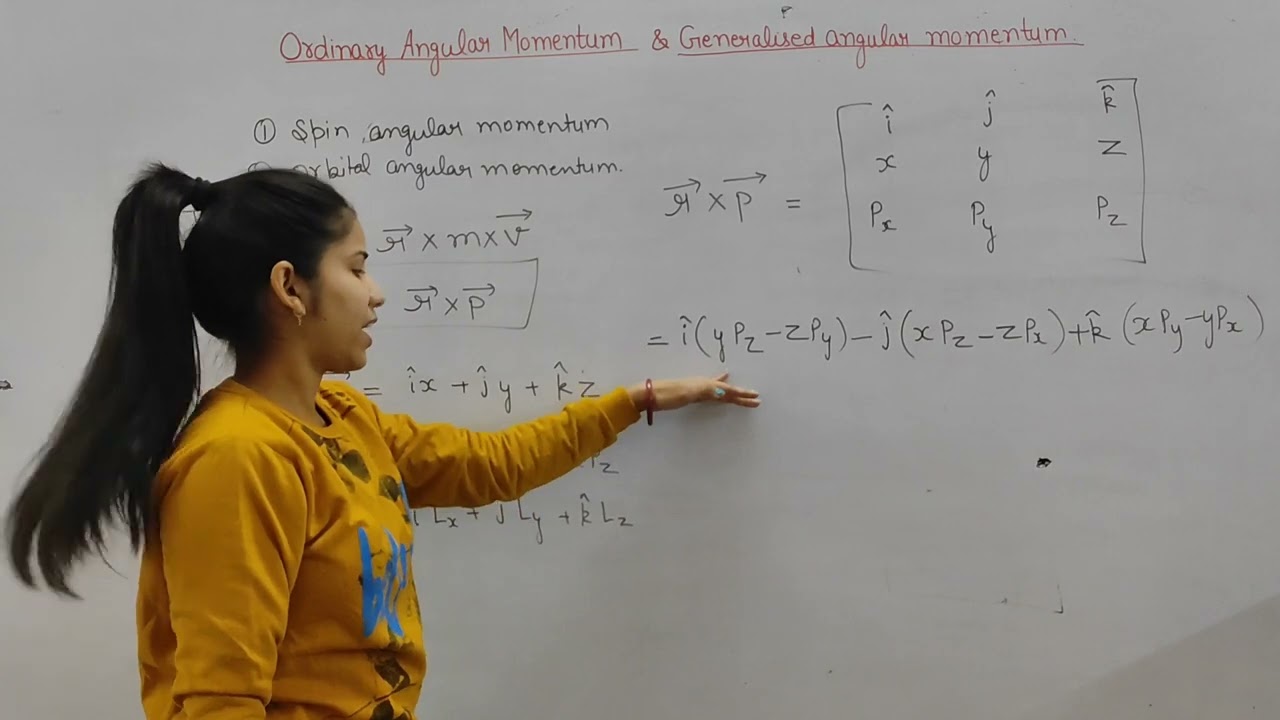 Ordinary angular momentum | Generalized angular momentum | Physical chemistry | M.sc chemistry |
