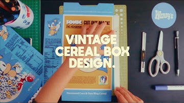 I Made a Vintage SONIC Cereal Box!