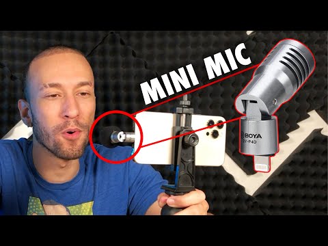 BOYA External Mini Condenser Microphone for iPhone &amp; Android